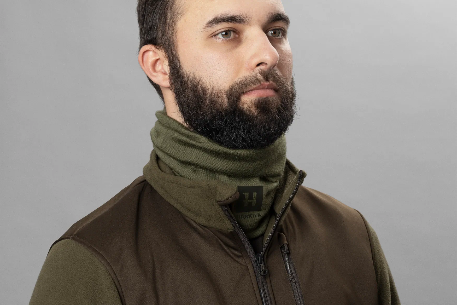Harkila Base sal,boja dark olive, vel.one size – Harkila – Lovački Šal/Kravate/Tregeri/Rukavice – slika 10
