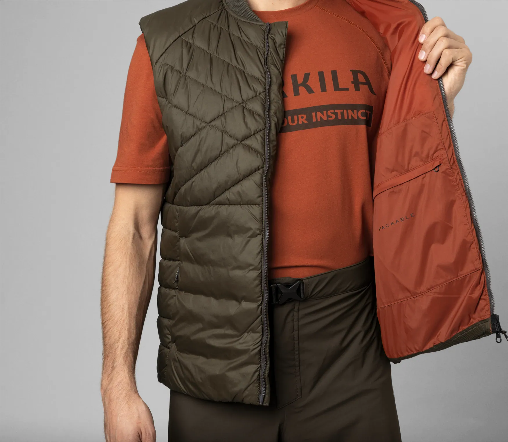 Harkila prsluk Logmar Insulated boja Willow green vel.56 – Harkila – Lovački Prsluci – slika 2