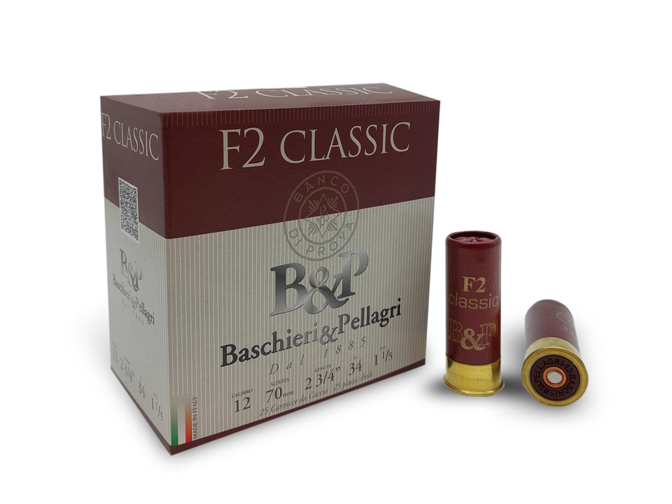 Lovački metak B&P F2 Classic cal 12/70 34gr 2 (3,5mm) – Baschieri & Pellagri