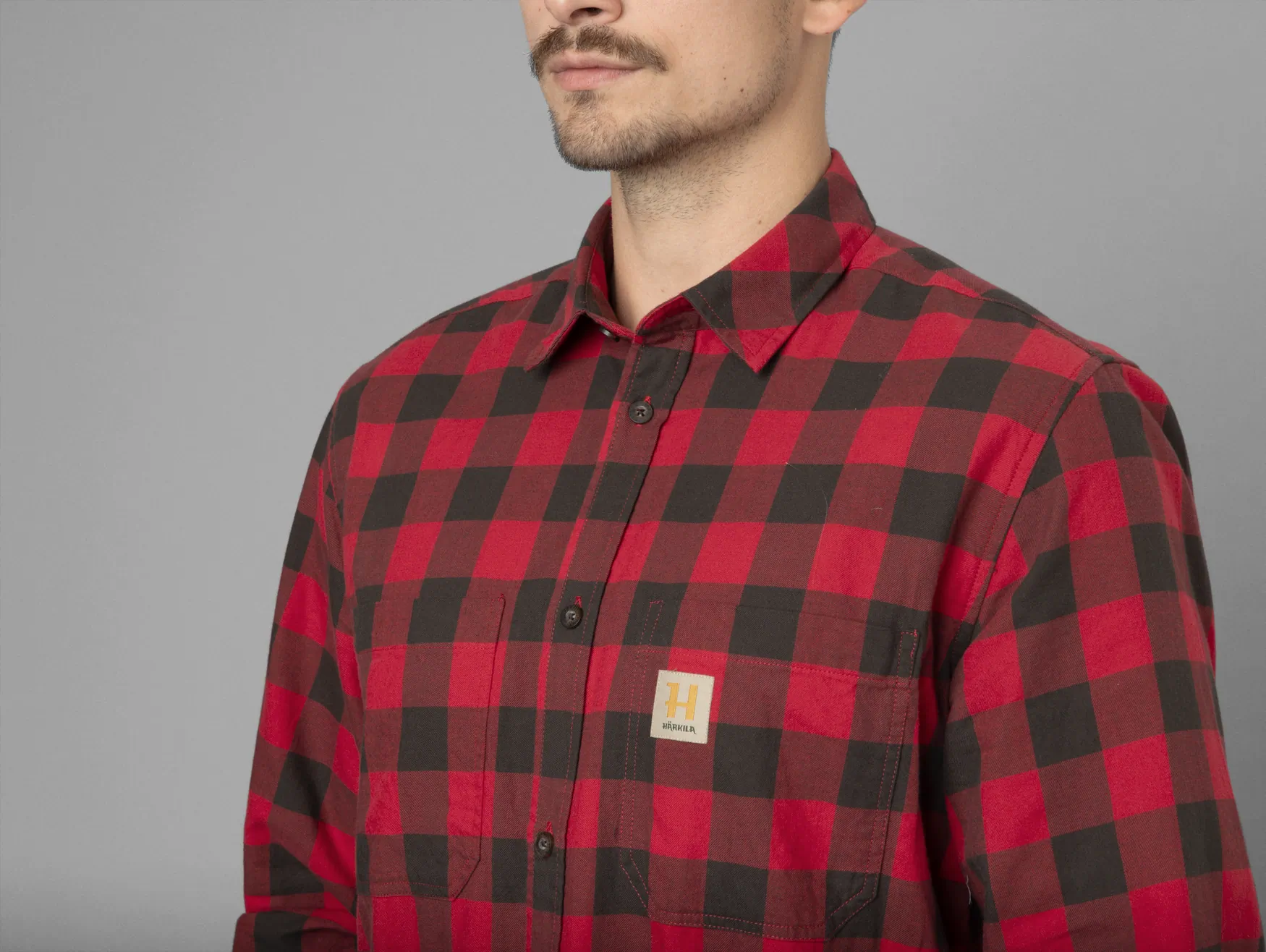 Harkila kosulja Scandinavian L/S boja crvena, vel. XXL – Harkila – Lovačke Košulje – slika 3