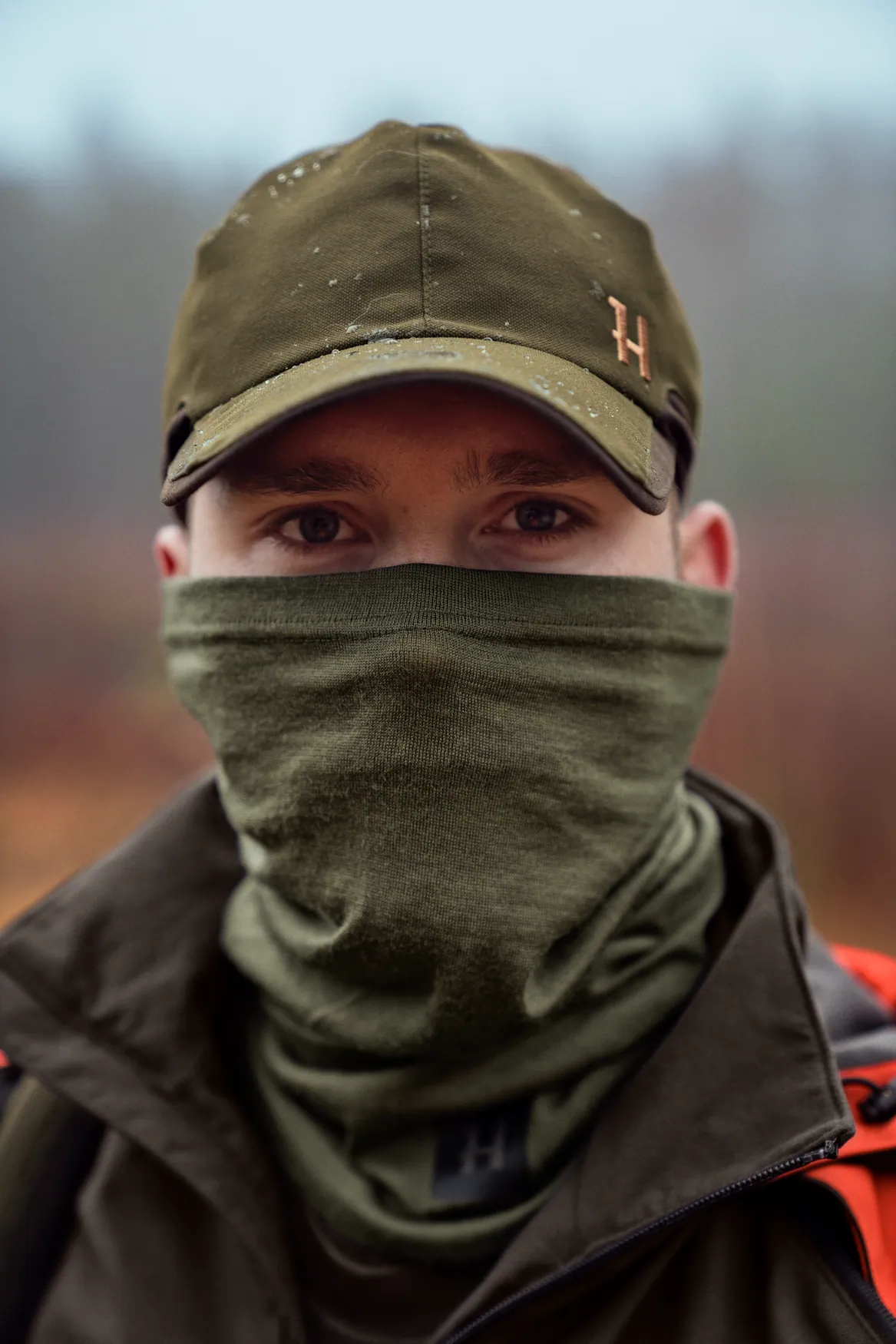 Harkila Base sal,boja dark olive, vel.one size – Harkila – Lovački Šal/Kravate/Tregeri/Rukavice – slika 8