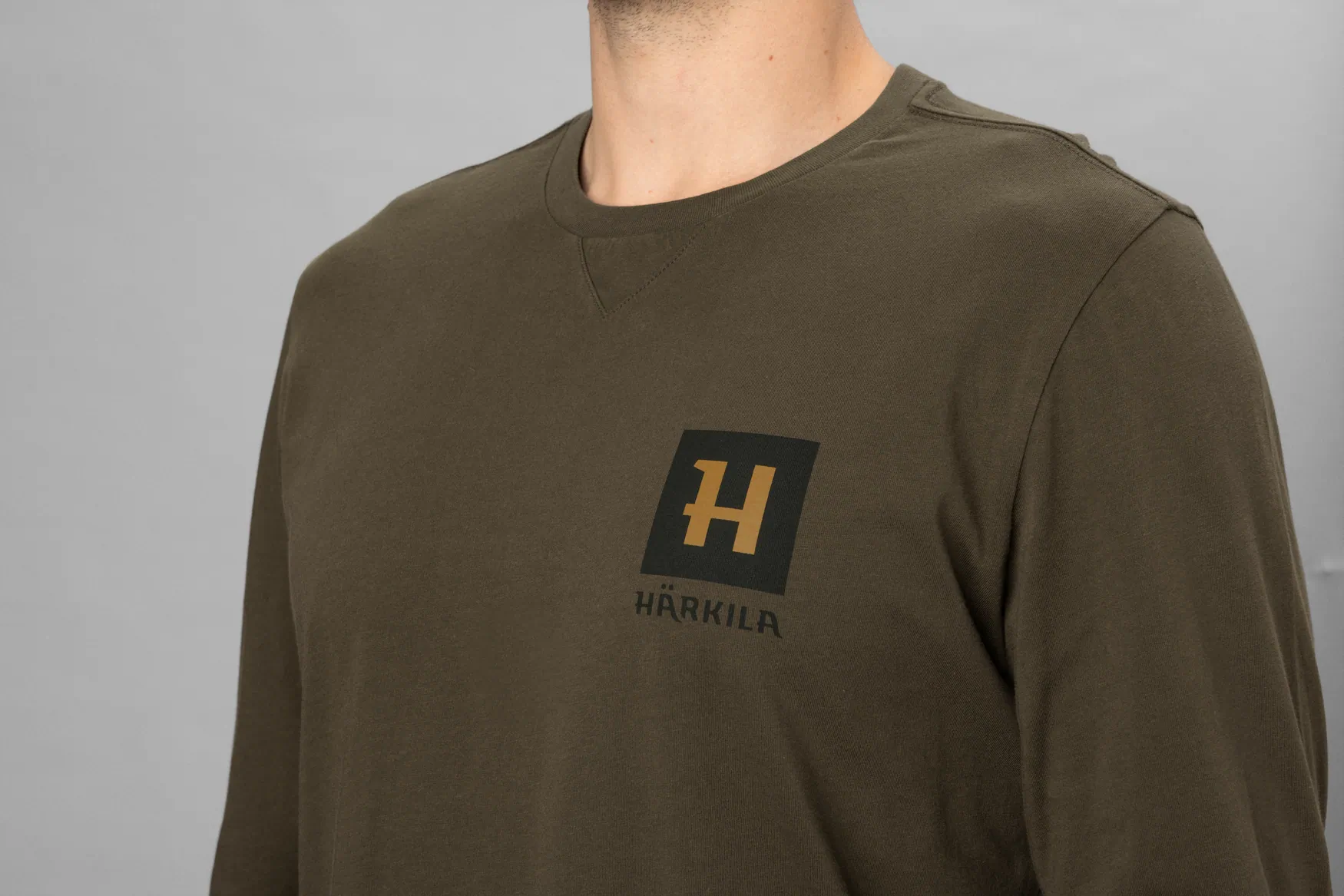 Harkila majca Gorm L/S boja Willow green vel. L – Harkila – Lovački Džemperi/Duksevi/Majice – slika 2