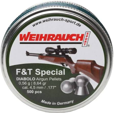 Dijabole F&T Special cal.4.5mm 1/500 – Weihrauch – Dijabole/Čelične kuglice