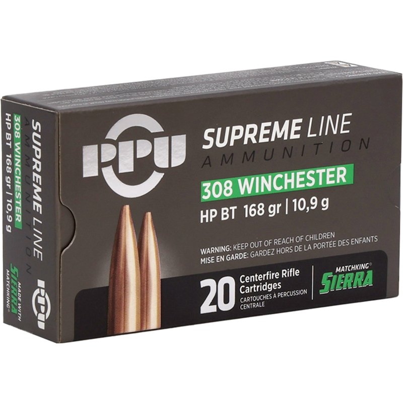 Karabinski metak PPU .308 Win HP BT 10,9g Match – PPU