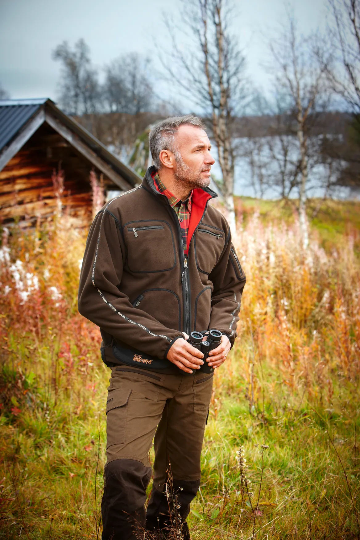 Harkila jakna Kamko fleece boja Brown/Red vel.L – Harkila – Lovačke Jakne/Kabanice – slika 7