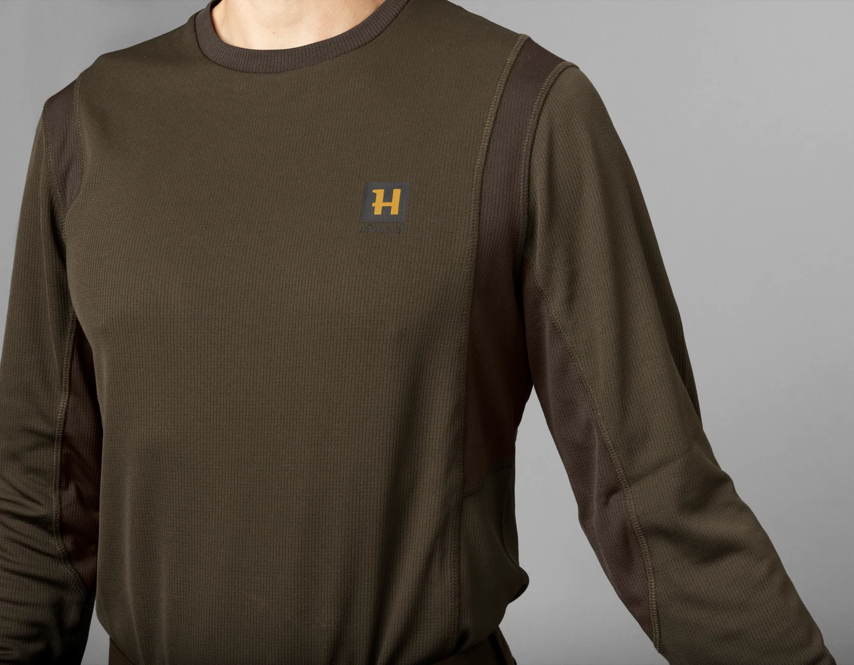 Harkila majica Forest Hunter L/S boja braon/vel.XL – Harkila – Lovački Džemperi/Duksevi/Majice – slika 2