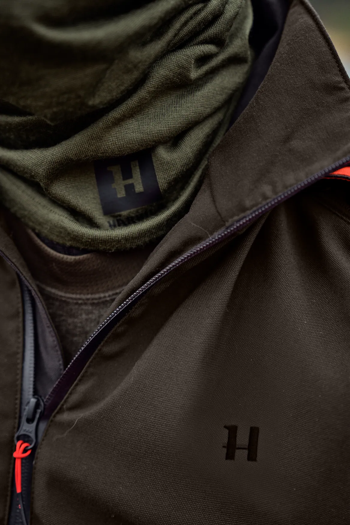 Harkila Base sal,boja dark olive, vel.one size – Harkila – Lovački Šal/Kravate/Tregeri/Rukavice – slika 9