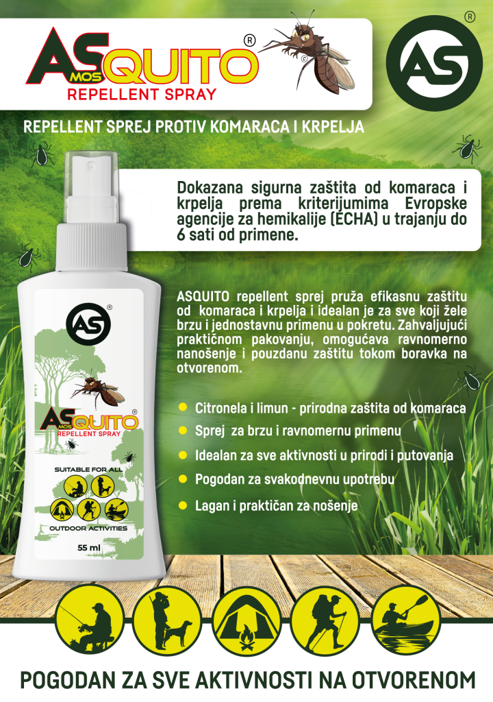 Asquito sprej 55ml – Lovačka Oprema – Oprema za prirodu / Podloge za sedenje – slika 1