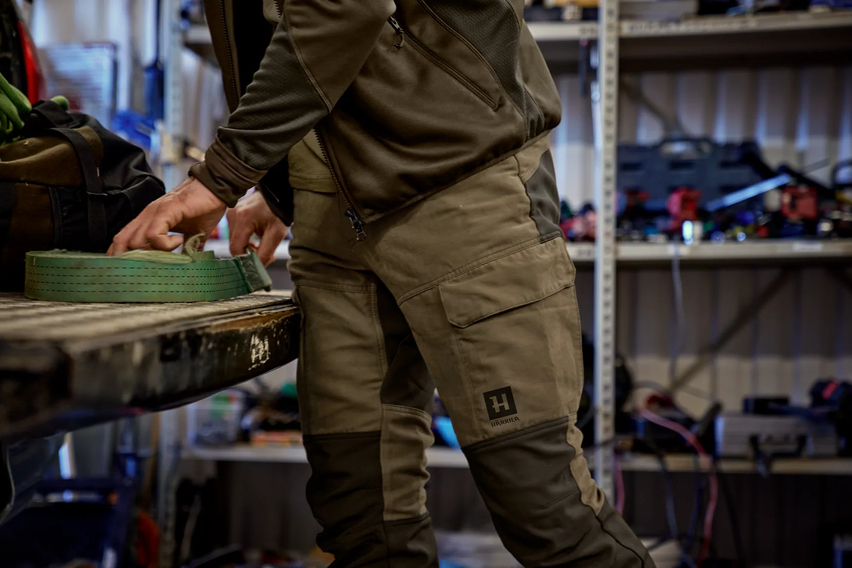 Harkila pantalone Scandinavian boja Dark olive/Willow green vel.54 – Harkila – Lovačke Pantalone – slika 8