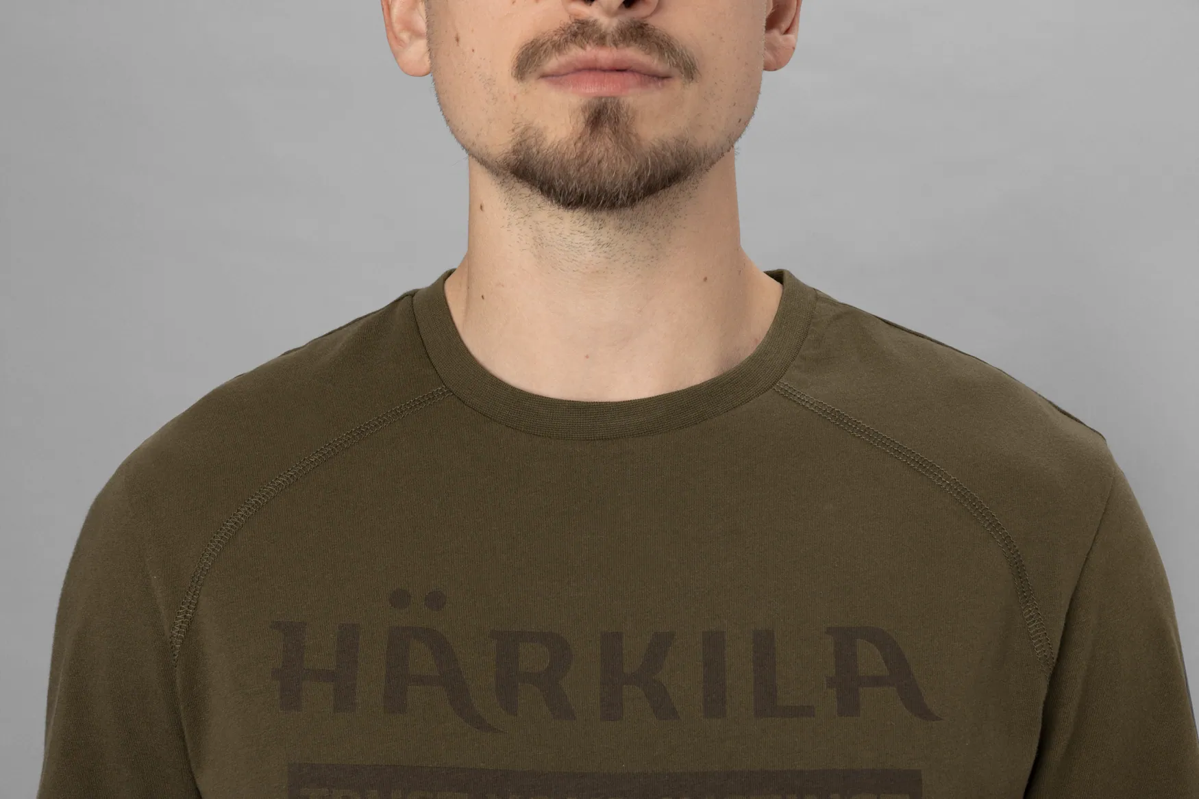 Harkila majca Logo S/S boja zelena vel.4XL – Harkila – Lovački Džemperi/Duksevi/Majice – slika 3