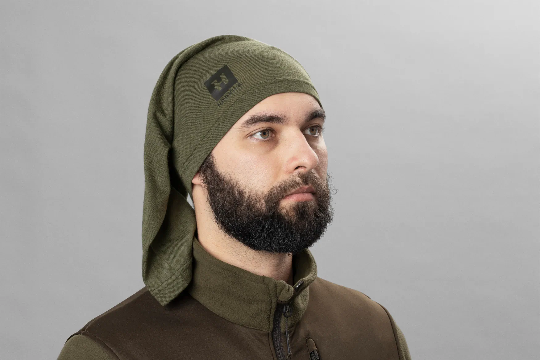 Harkila Base sal,boja dark olive, vel.one size – Harkila – Lovački Šal/Kravate/Tregeri/Rukavice – slika 3