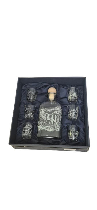 21175-17 Lovački set čašica sa flašom – Fritzmann