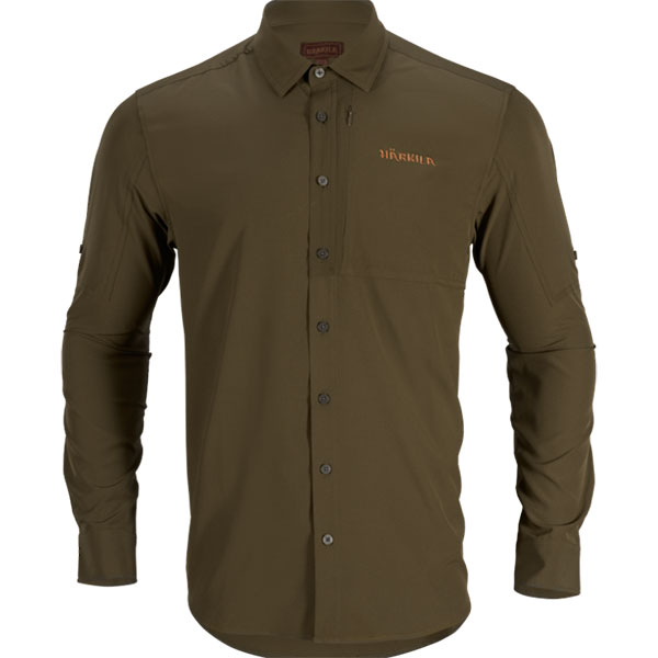 Hakila košulja Trail L/S vel. XXl, boja zelena – Harkila