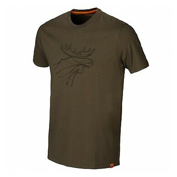 Harkila majca Graphic boja Willow green/State brown,vel. 2XL – Harkila