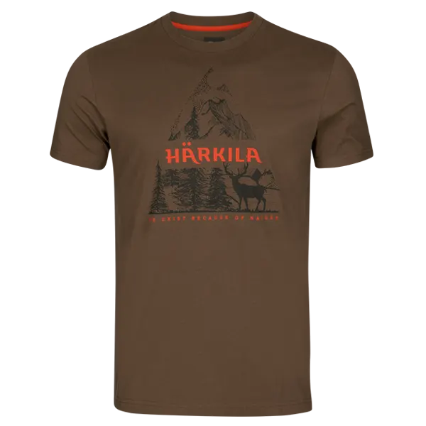 Harkila majca Nature S/S boja Slate black, vel. 2XL – Harkila