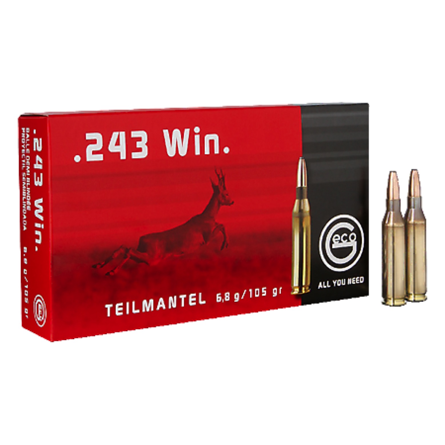 Karabinski metak GECO .243 Win. Teilmantel 6,8g/105gr – GECO