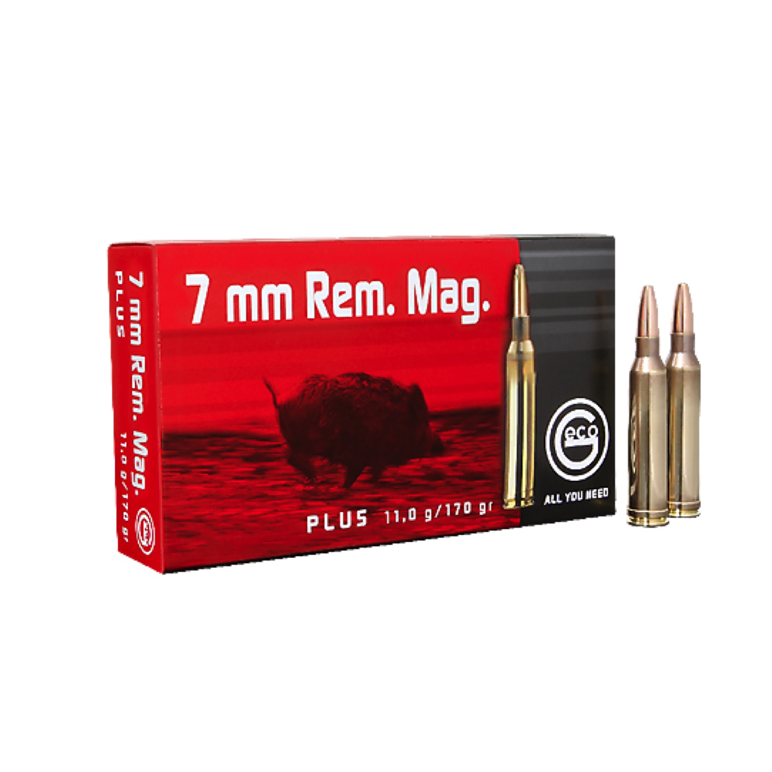 Karabinski metak GECO 7 mm. REM. Mag. PLUS 11g/170gr – GECO