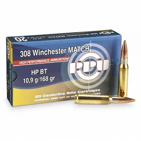 Karabinski metak PPU .308 Win HP BT 10,9g Match – PPU
