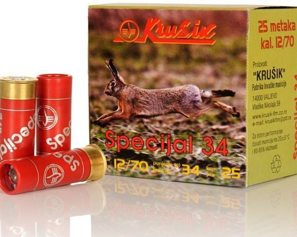 Lovački metak Krušik 12/70 34g PP (8,5) – KRUŠIK