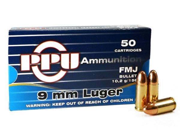 Pištoljski metak PPU 9mm FMJ – PPU