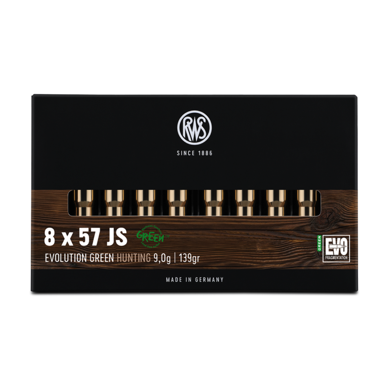 Karabinski metak RWS 8X57 JS EVO GREEN 9,0g/139gr – RWS